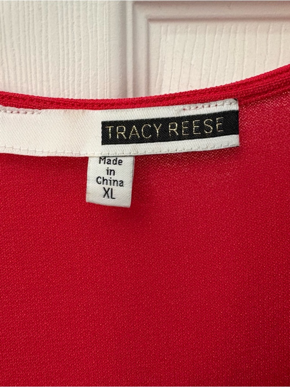 Anthropologie Tracy Reese Red Pleated Maxi Dress - Picture 7 of 8